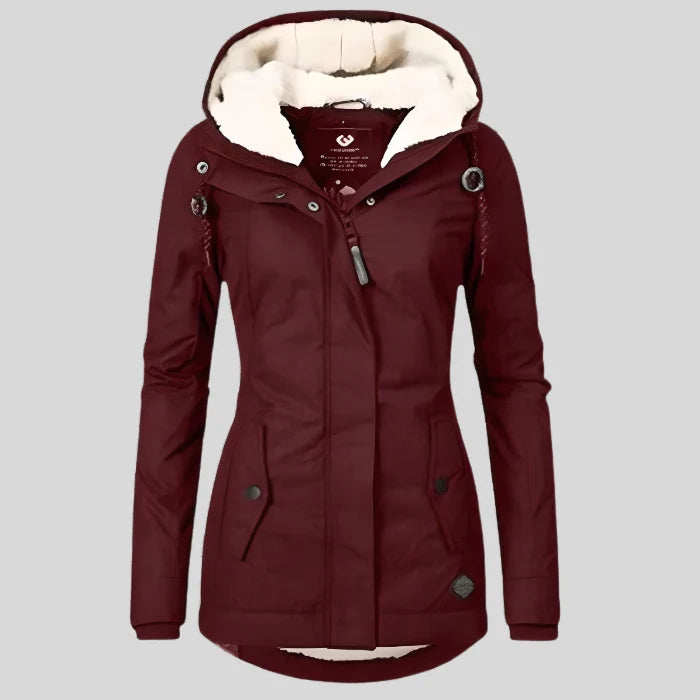 Manteau Hiver Femme | Manteau Long Imperméable avec Capuche pour Protection Maximale 5