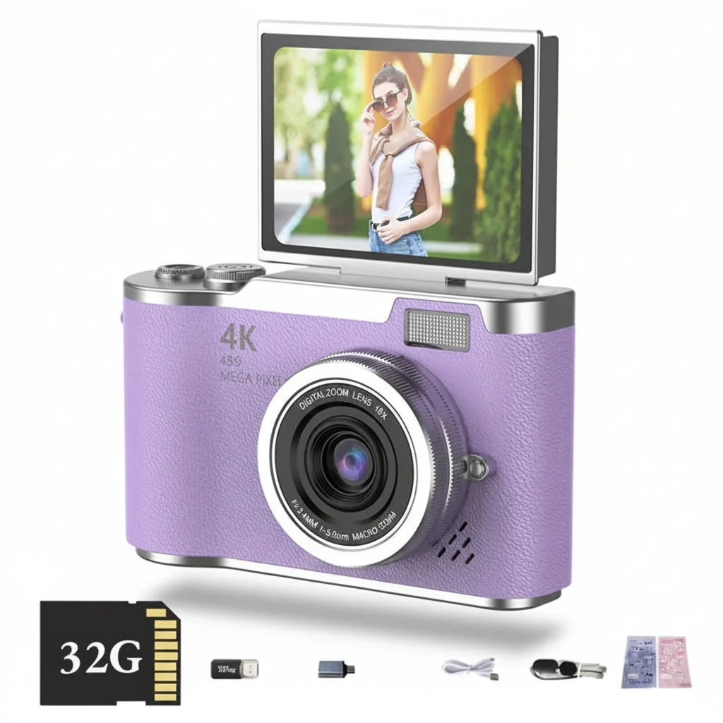Appareil Photo Numérique avec Écran – Photo, Vidéo-accessoires-Violet-Oslo France