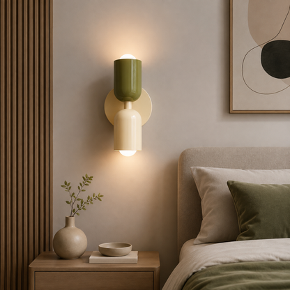 Applique Murale Moderne Double – Éclairage LED-lumière-Vert-Oslo France