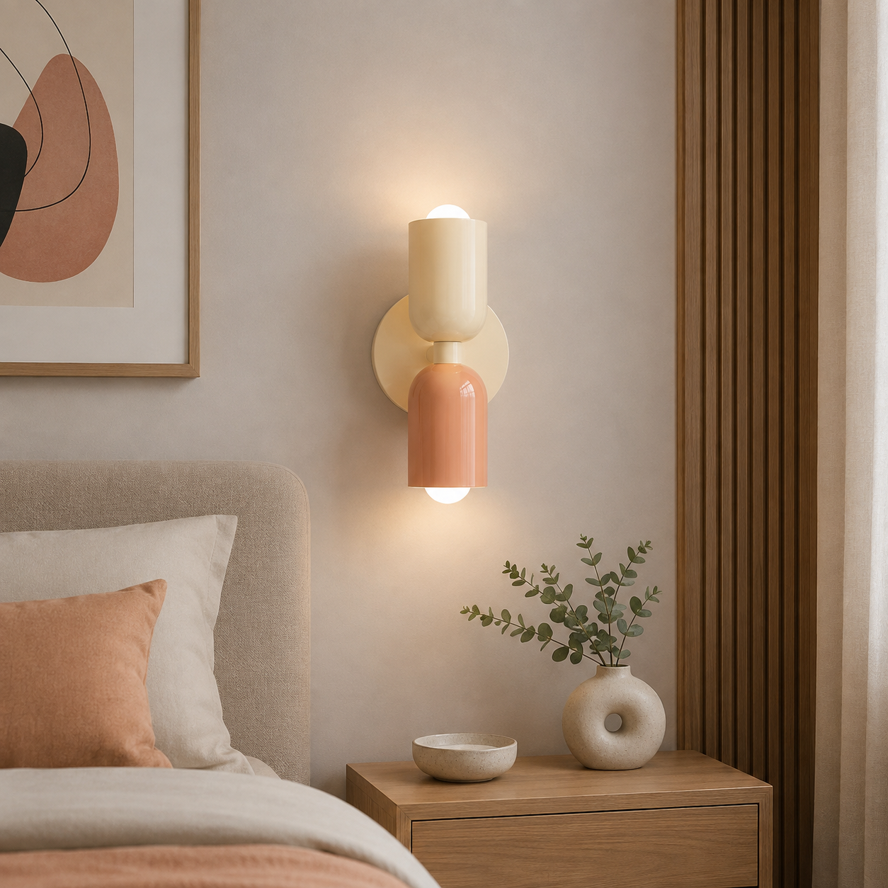 Applique Murale Moderne Double – Éclairage LED-lumière-Blanc-Oslo France