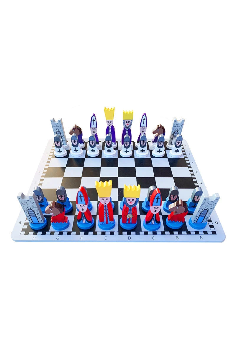Aventure Échecs | Jeu d'Échecs en Bois Éducatif avec Designs Colorés | Stimulation de la Pensée Stratégique pour Enfants 0