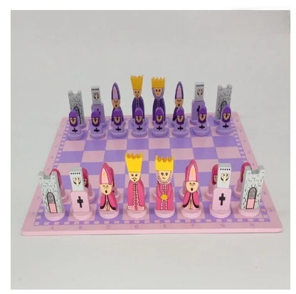 Aventure Échecs | Jeu d'Échecs en Bois Éducatif avec Designs Colorés | Stimulation de la Pensée Stratégique pour Enfants 9