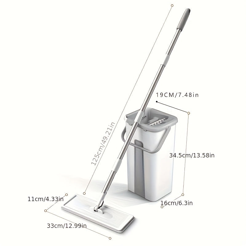 Balai Serpillière avec Seau Essoreur – Nettoyage Sols Humide et Sec - Lavage, Essorage-maison-Oslo France