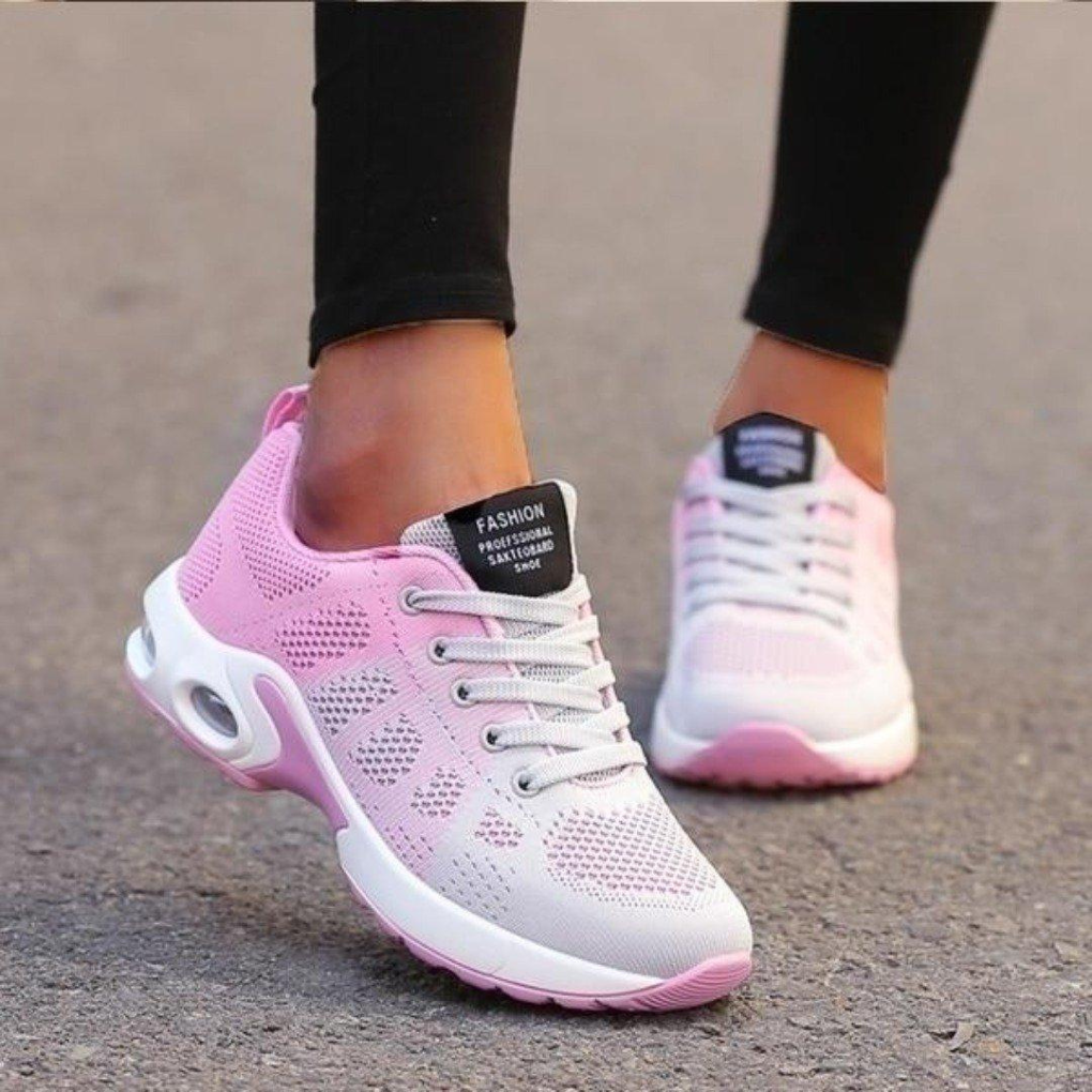 Baskets de sport Femme légères – Chaussures de marche respirante-vêtement-Rose-36-Oslo France