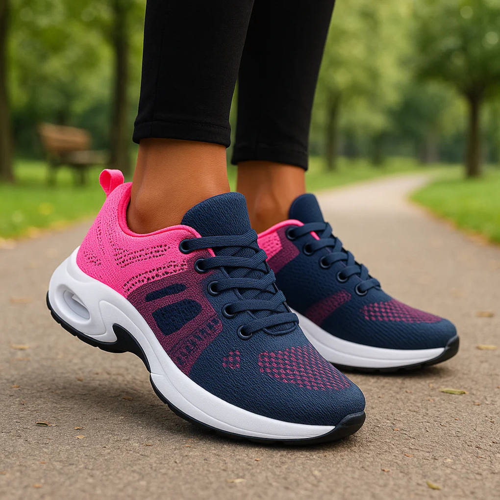 Baskets de sport Femme légères – Chaussures de marche respirante-vêtement-Rose marine-36-Oslo France