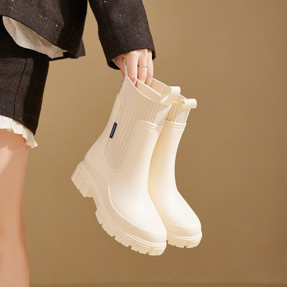 Bottes Chelsea Femme Imperméables – Bottines de Pluie à Semelle Crantée-vêtement-Oslo France