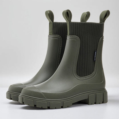 Bottes Chelsea Femme Imperméables – Bottines de Pluie à Semelle Crantée-vêtement-Oslo France
