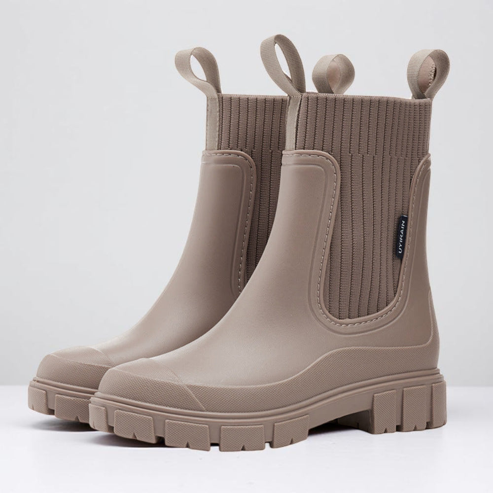 Bottes Chelsea Femme Imperméables – Bottines de Pluie à Semelle Crantée-vêtement-Oslo France