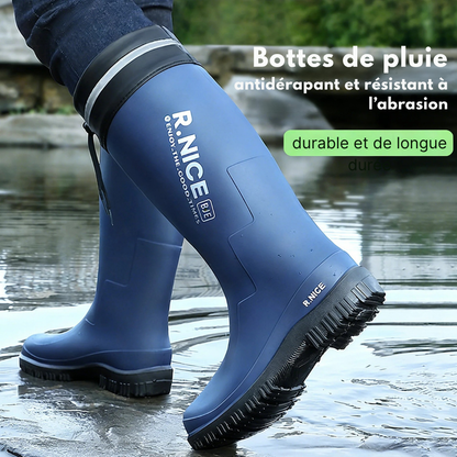 Bottes de pluie pour homme et femme – Bottes imperméables montantes avec semelle antidérapante-vêtement-Oslo France