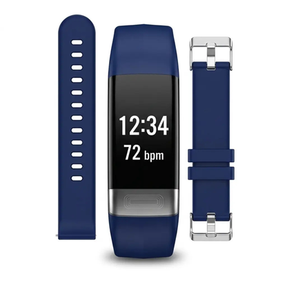 Bracelet Connecté Fitness – Suivi Cardiaque, Podomètre, Écran Digital-accessoires-Bleu-Oslo France