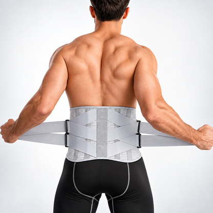 Ceinture Lombaire Ergonomique avec Support Flexible | Ceinture pour le Dos pour Soulagement de la Douleur et Amélioration de la Posture