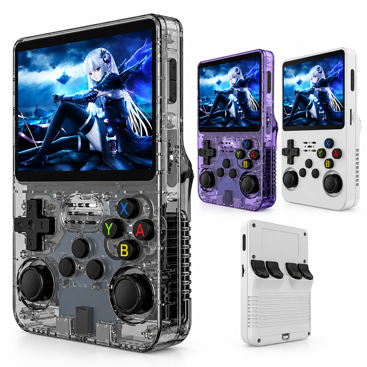 Console de Jeu Portable | Écran IPS 3,5 avec Système Linux | Lecteur Vidéo Intégré pour Jeux Rétro et Mobilité