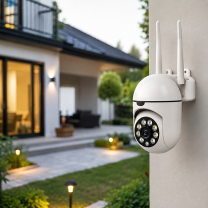 Caméra WiFi Extérieure avec Vision Nocturne, Détection de Mouvement et Audio Bidirectionnel-accessoires-Oslo France