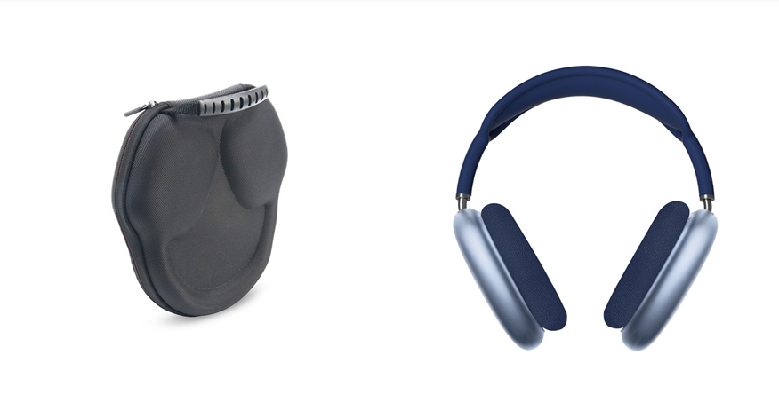 Casque Bluetooth Sans Fil Premium – Casque Audio Confortable-accessoires-Bleu + pochette-Oslo France