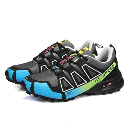 Chaussures de randonnée homme et femme – Chaussure de marche sportif à lacets-vêtement-Bleu-39-Oslo France