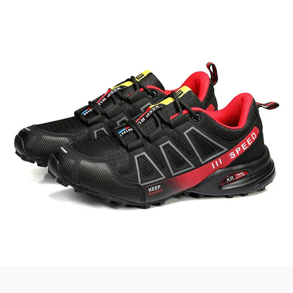 Chaussures de randonnée homme et femme – Chaussure de marche sportif à lacets-vêtement-Rouge-39-Oslo France