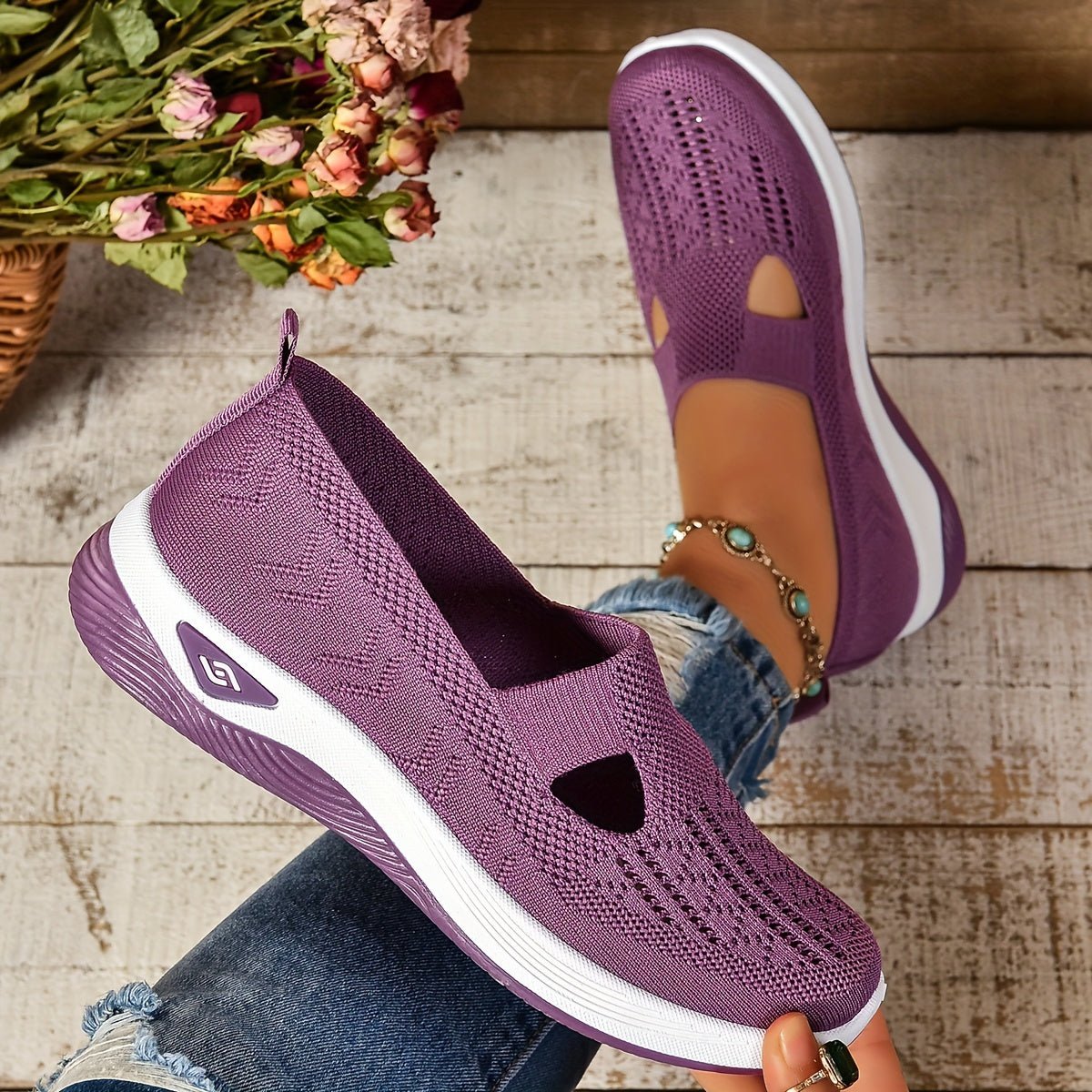 Chaussures orthopédiques femme sans lacets, baskets légères avec semelle souple-vêtement-Oslo France