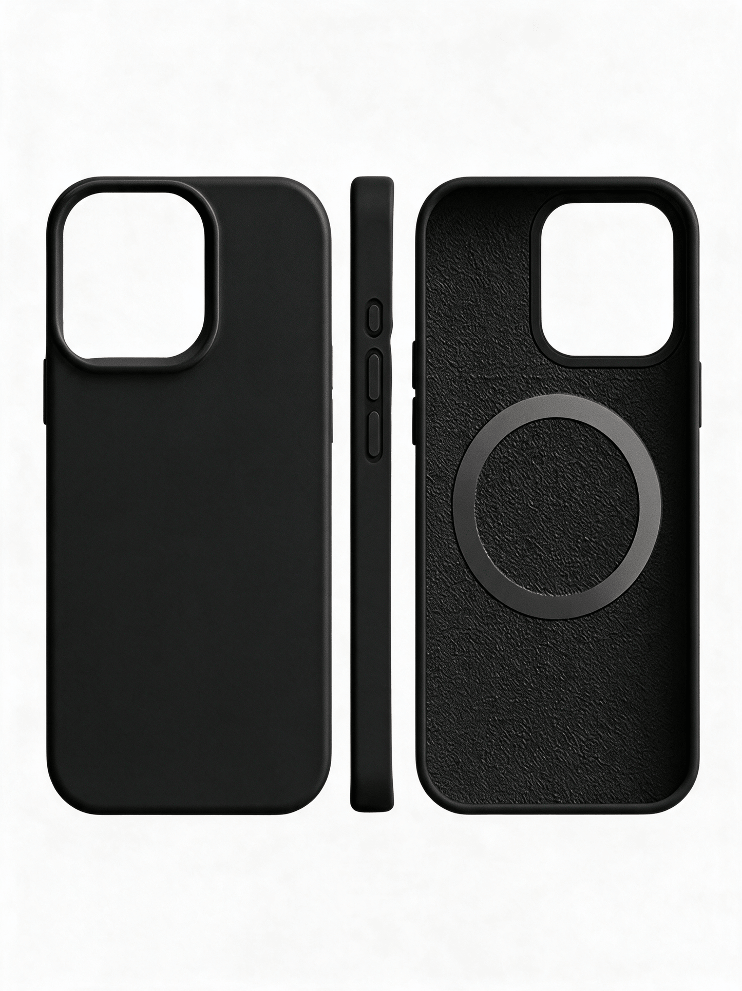Coque iPhone compatible MagSafe, élégante et protection du téléphone-accessoires-Noir-iPhone 14-Oslo France