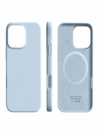 Coque iPhone compatible MagSafe, élégante et protection du téléphone-accessoires-Bleu clair-iPhone 14-Oslo France