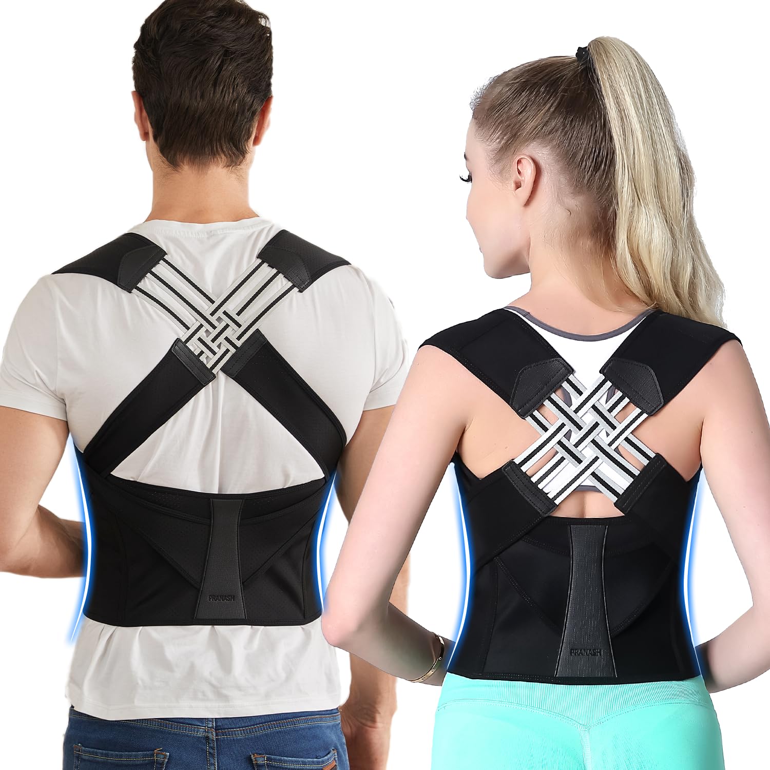 Correcteur de Posture Dos et Épaules – Ceinture de Maintien Postural Ajustable-vêtement-S-Oslo France