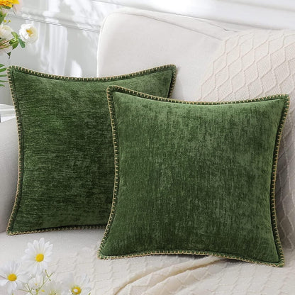 Coussin Décoratif Chenille Velouté | Luxe et Confort pour Canapé et Salon 0