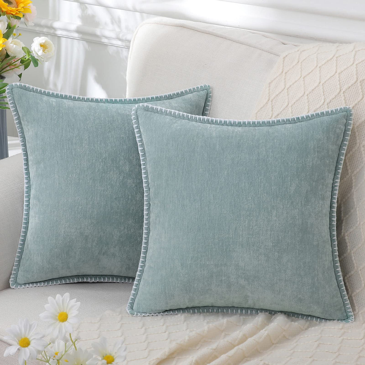 Coussin Décoratif Chenille Velouté | Luxe et Confort pour Canapé et Salon 3