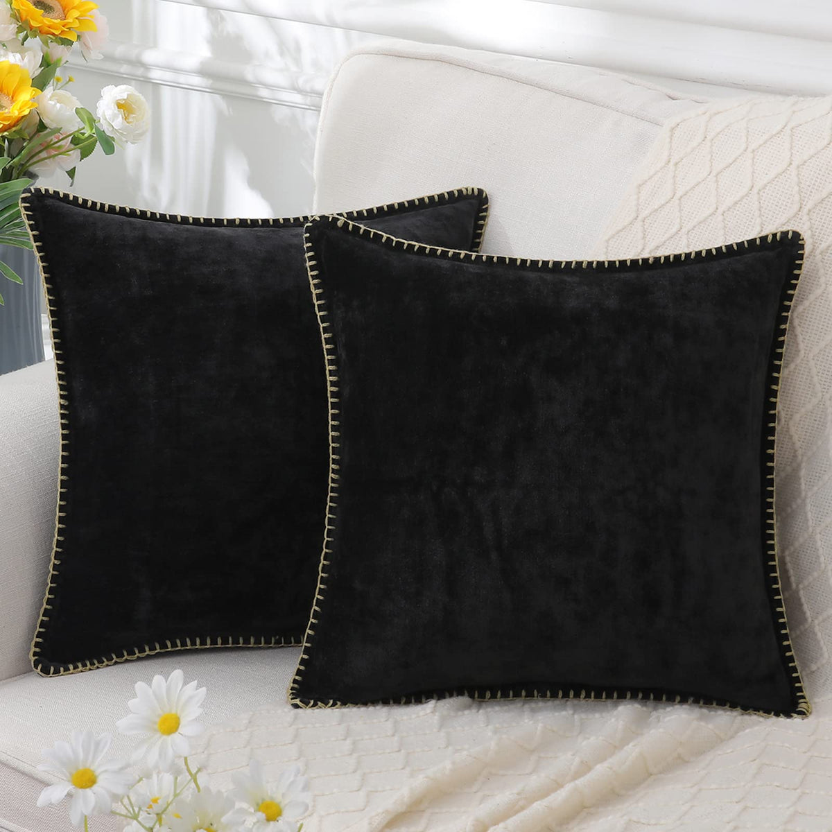 Coussin Décoratif Chenille Velouté | Luxe et Confort pour Canapé et Salon 4