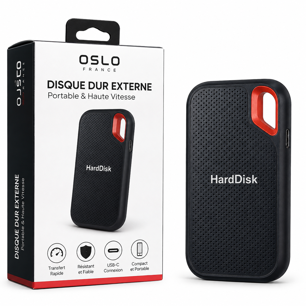 Disque Dur Externe Portable Haute Vitesse – Stockage USB Compact et Résistant-accessoires-Oslo France