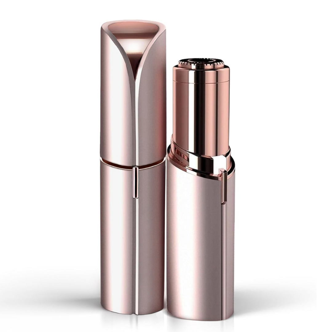 Épilateur visage électrique femme – Rasoir facial compact sans fil pour duvet et retouches-accessoires-Rose Gold-Oslo France