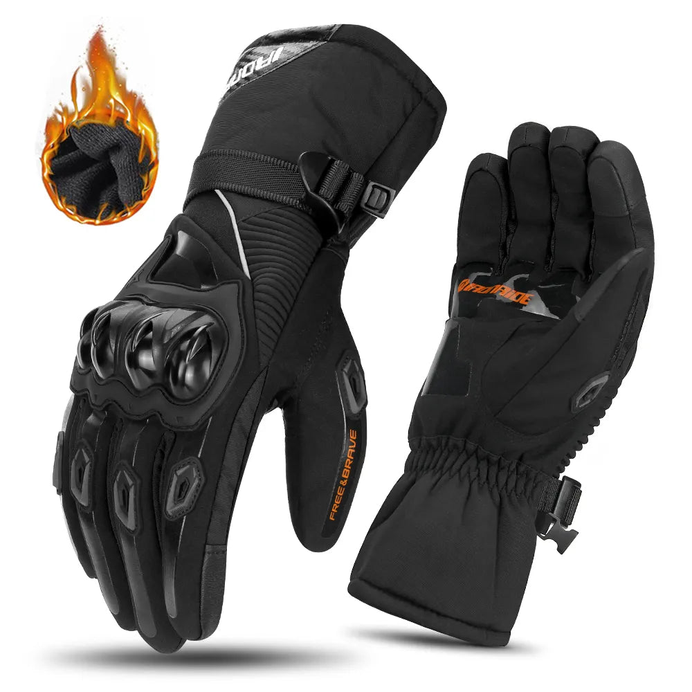 Gants Moto Hiver | Gants Chauffants Étanches avec Isolation Avancée | Confort Optimal pour Trajets Froids 0