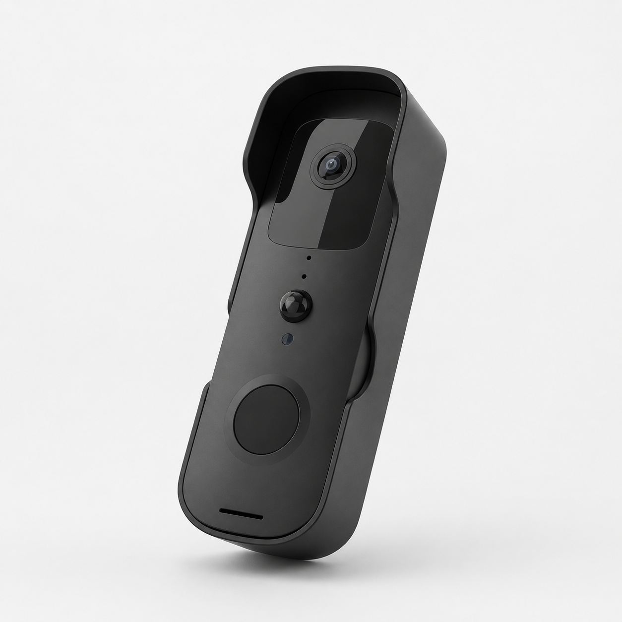 Interphone vidéo connectée avec caméra – Bouton et détection de présence-accessoires-Noir-Oslo France