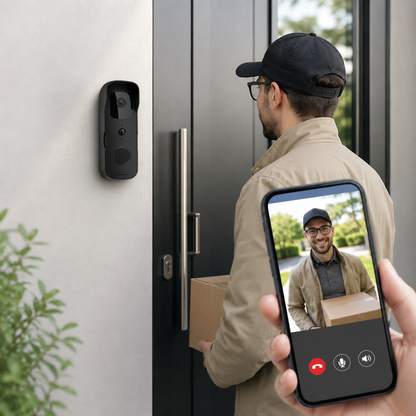 Interphone vidéo connectée avec caméra – Bouton et détection de présence-accessoires-Oslo France