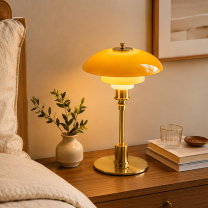 Lampe de Chevet Design Moderne - Lampe de Table Style Vintage-décoration intérieure-Orange-Oslo France