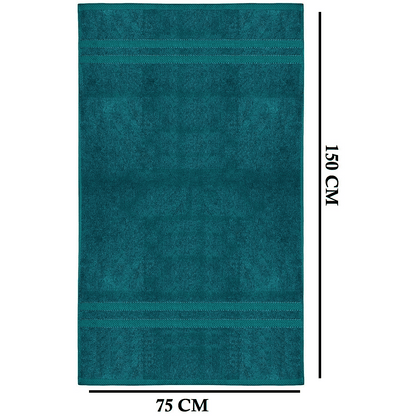 Lot de 4 Serviettes de Bain en Coton 75 × 150 cm - Douces, Absorbantes et Moelleuses-salle de bain-Oslo France-Oslo France
