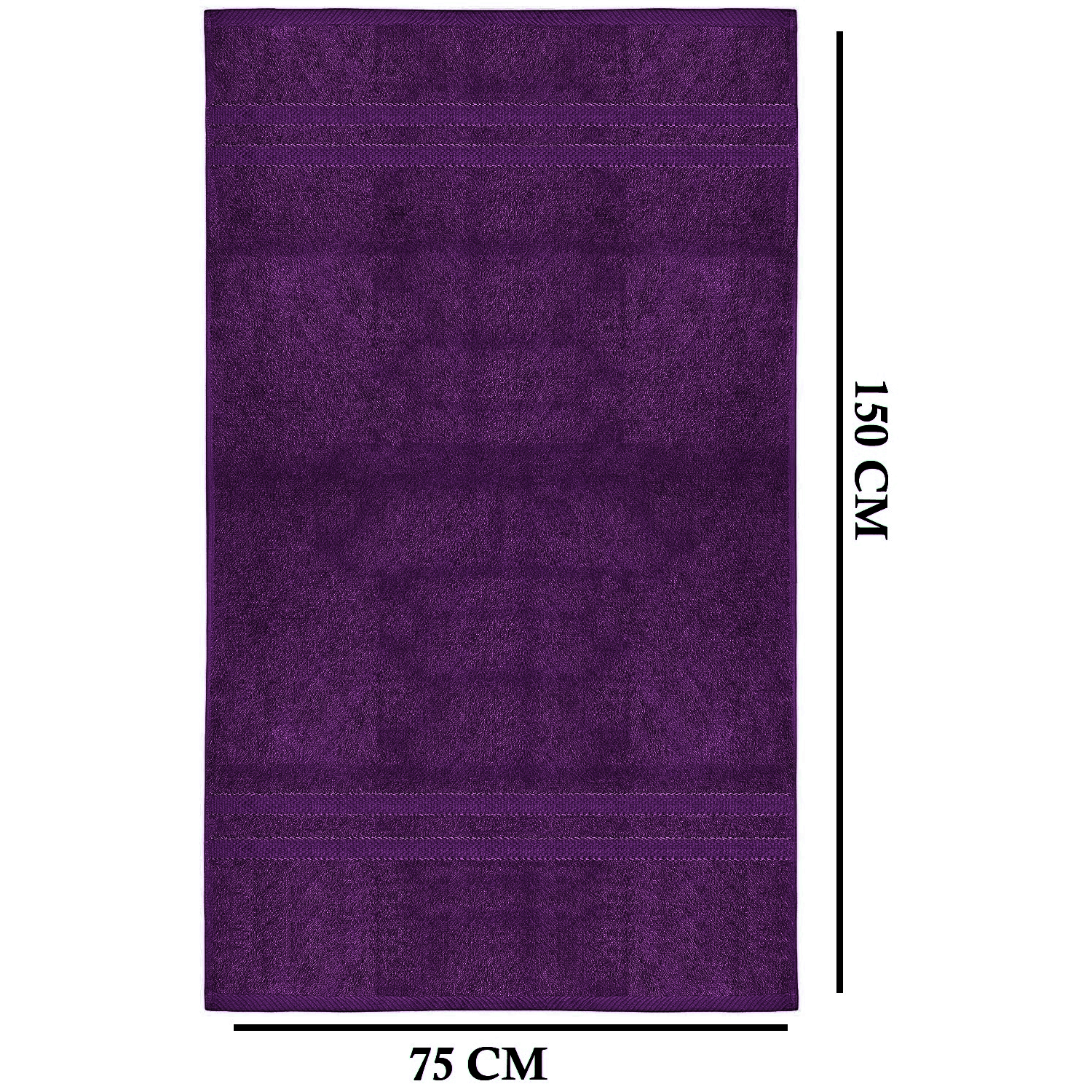 Lot de 4 Serviettes de Bain en Coton 75 × 150 cm - Douces, Absorbantes et Moelleuses-salle de bain-Oslo France-Oslo France