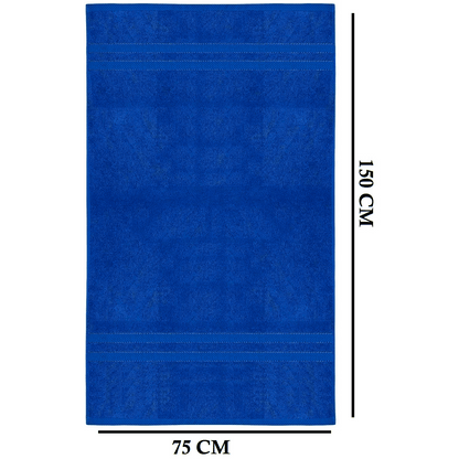 Lot de 4 Serviettes de Bain en Coton 75 × 150 cm - Douces, Absorbantes et Moelleuses-salle de bain-Oslo France-Oslo France