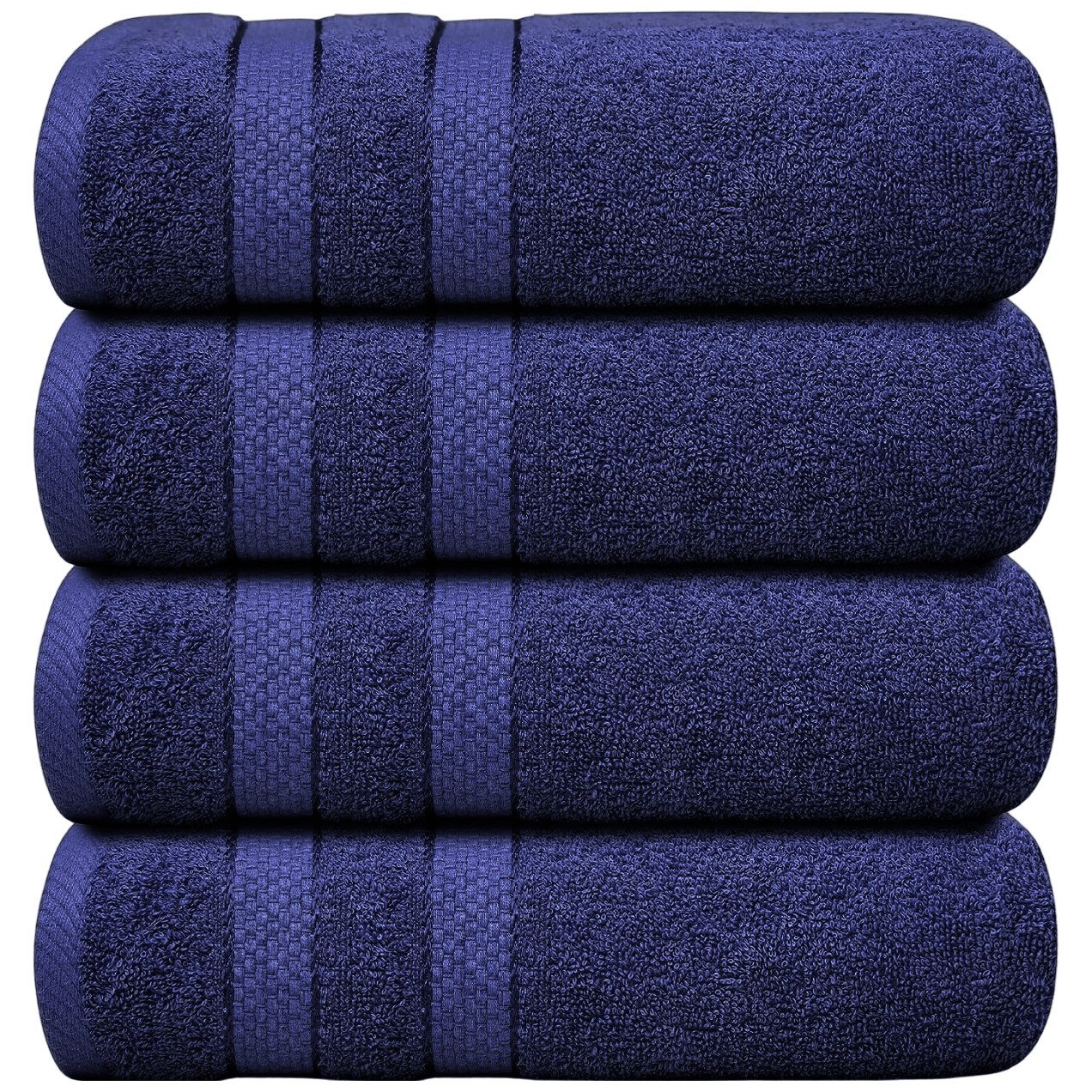 Lot de 4 Serviettes de Bain en Coton 75 × 150 cm - Douces, Absorbantes et Moelleuses-salle de bain-Oslo France-Oslo France