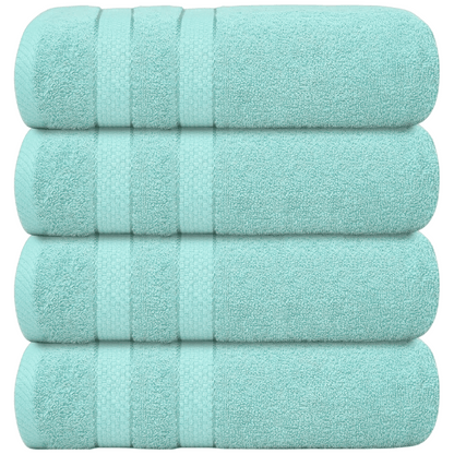 Lot de 4 Serviettes de Bain en Coton 75 × 150 cm - Douces, Absorbantes et Moelleuses-salle de bain-Oslo France-Oslo France