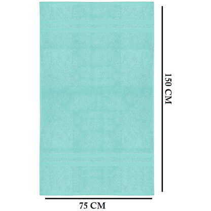 Lot de 4 Serviettes de Bain en Coton 75 × 150 cm - Douces, Absorbantes et Moelleuses-salle de bain-Oslo France-Oslo France