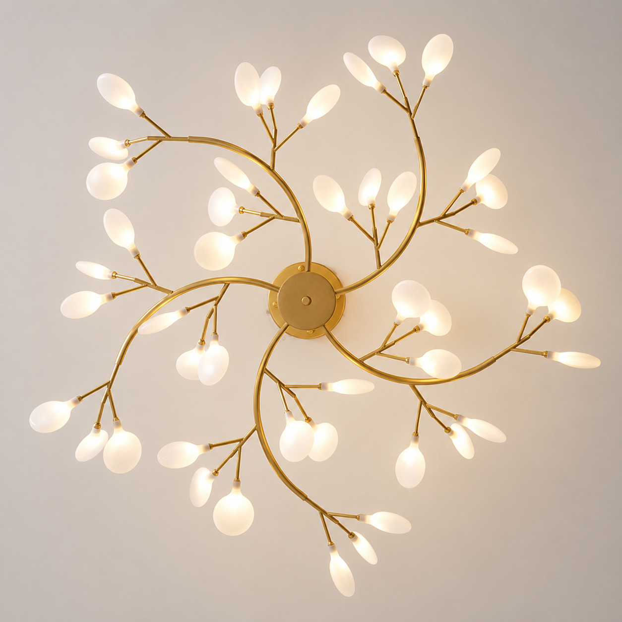 Suspension Style botanique - Lustre Design fleurs avec Led-décoration intérieure-Oslo France