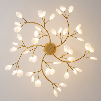 Suspension Style botanique - Lustre Design fleurs avec Led-décoration intérieure-Oslo France