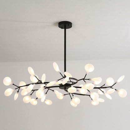 Lustre Design Branche LED – Suspension Moderne Salon & Salle à Manger-décoration intérieure-70CM-Noir-Oslo France