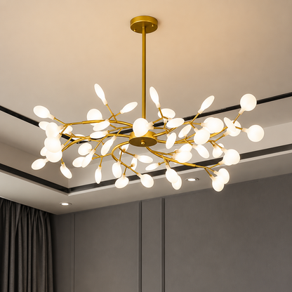 Suspension Style botanique - Lustre Design fleurs avec Led-décoration intérieure-Oslo France