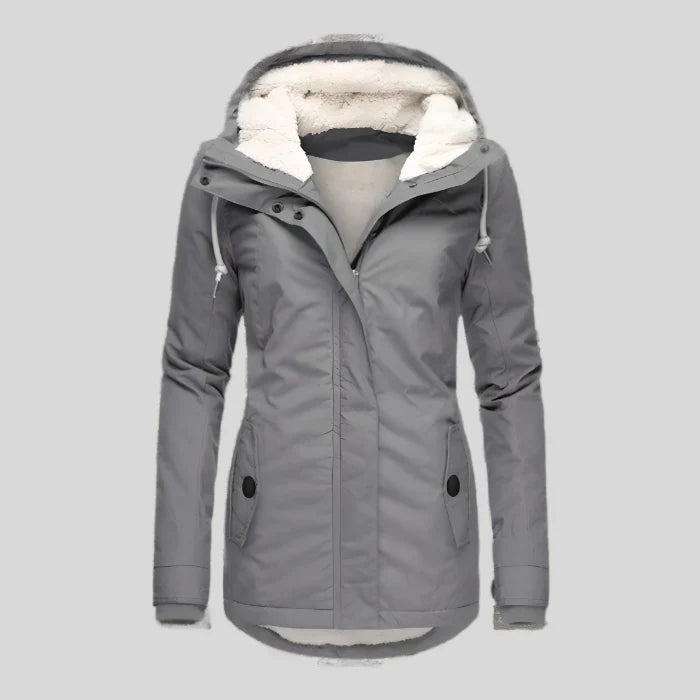 Manteau Hiver Femme | Manteau Long Imperméable avec Capuche pour Protection Maximale 0