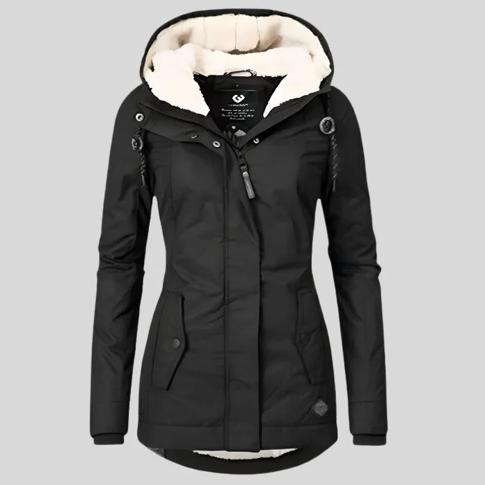Manteau Hiver Femme | Manteau Long Imperméable avec Capuche pour Protection Maximale 1