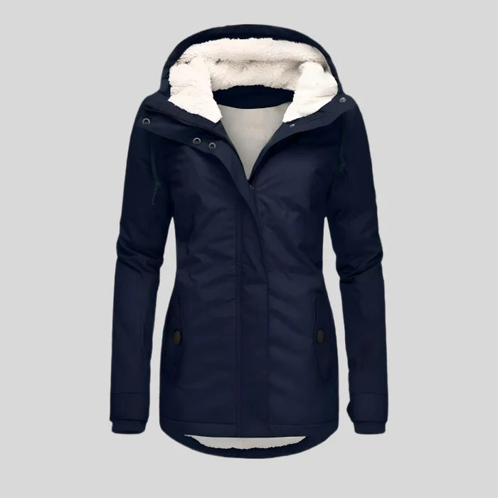 Manteau Hiver Femme | Manteau Long Imperméable avec Capuche pour Protection Maximale 2