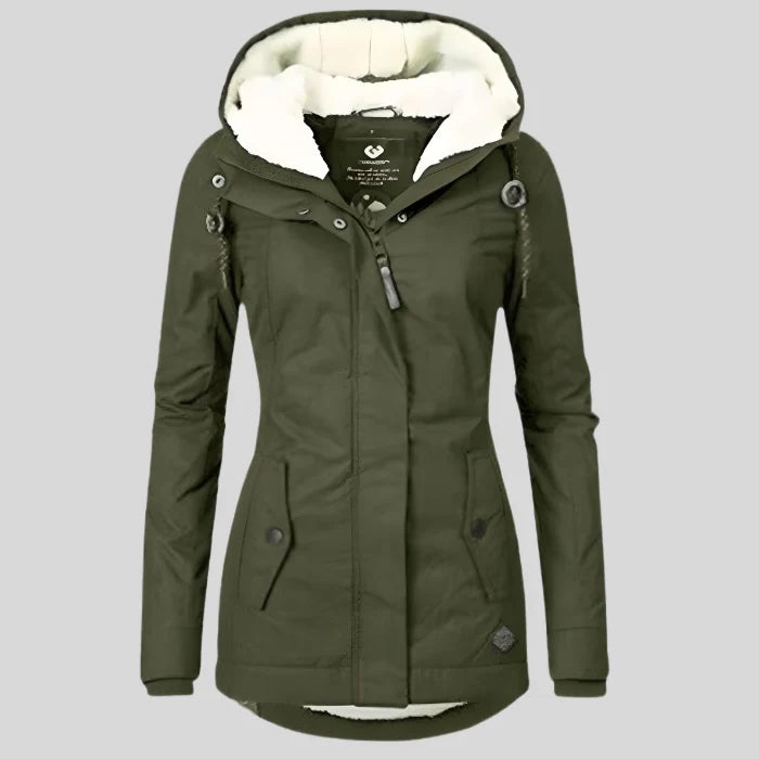 Manteau Hiver Femme | Manteau Long Imperméable avec Capuche pour Protection Maximale 4