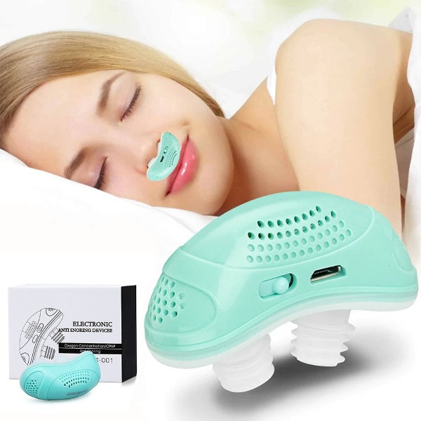 Micro-CPAP Portable Silencieux pour Apnée du Sommeil avec Embouts en Silicone, Batterie Longue Durée, Format Compact et Léger 0