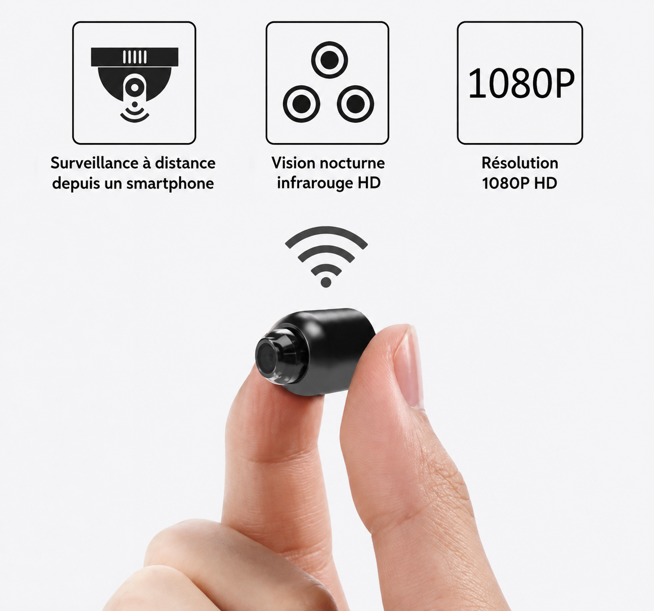 Mini Caméra de Surveillance WiFi Sans Fil – Caméra Espion avec Vision à Distance sur Smartphone-camera wifi-Oslo France