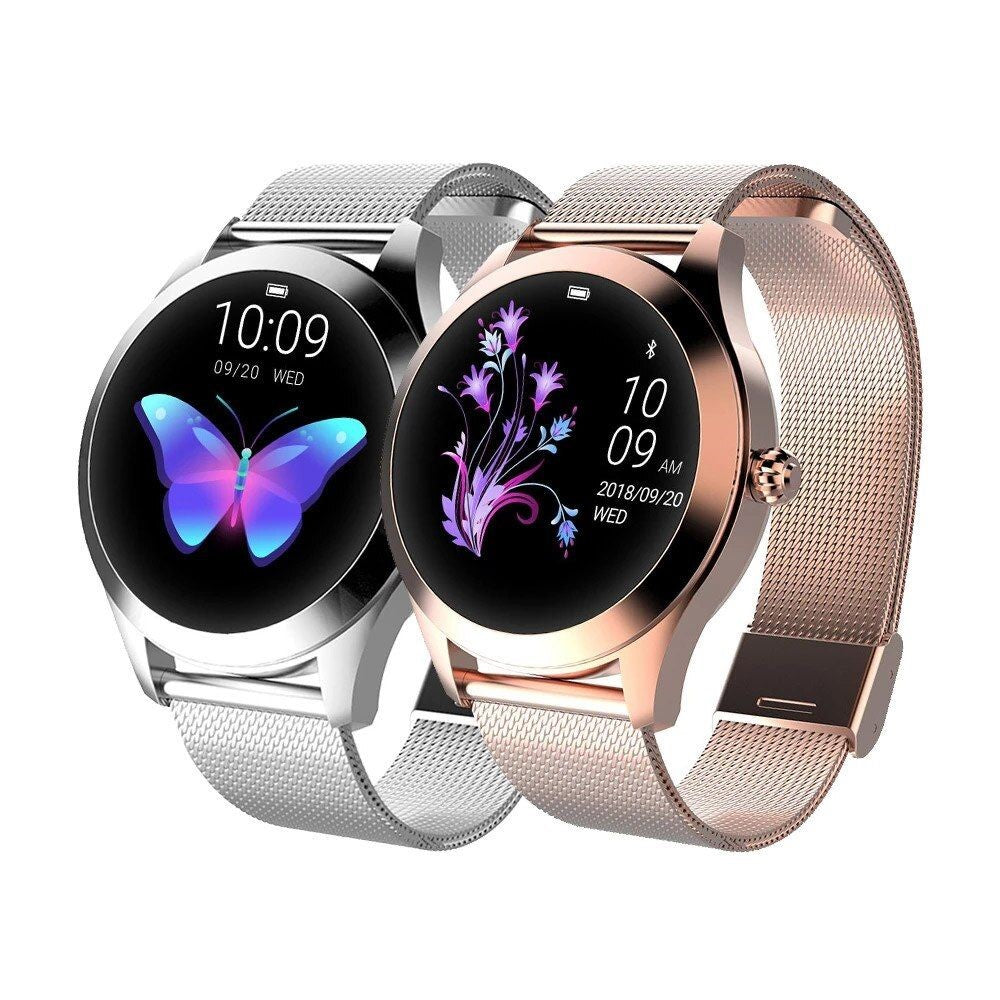 Montre Connectée Femme Élégante – Écran Tactile Rond, Bracelet Acier Magnétique, Design Chic-accessoires-Oslo France